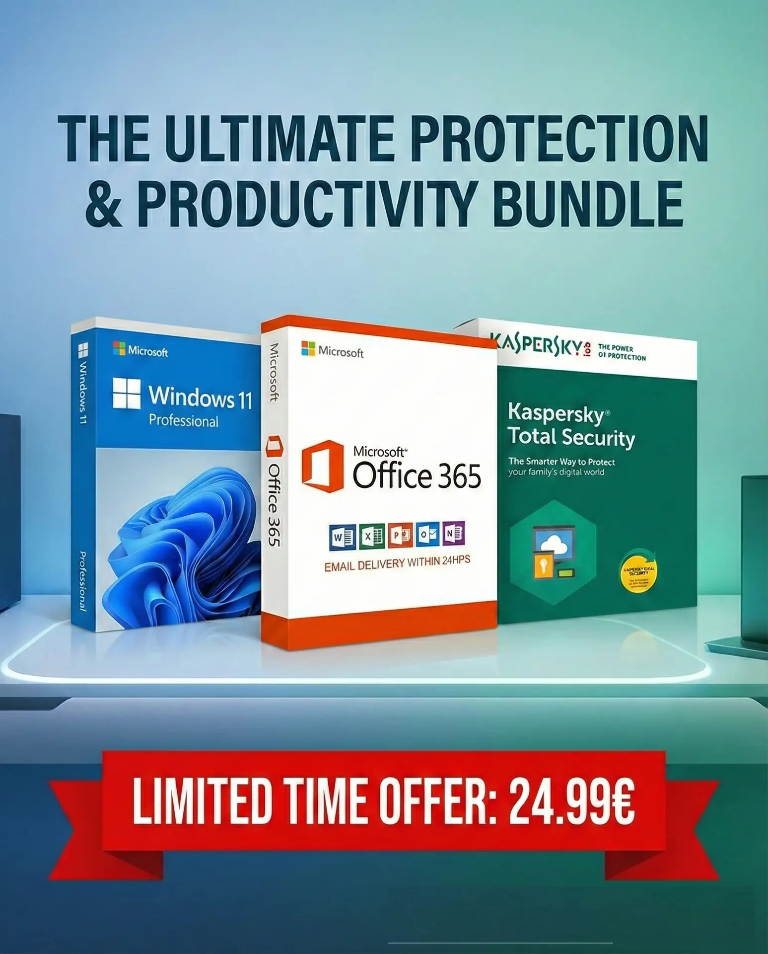 The Mighty Triple Offer: Windows + Office + Kaspersky